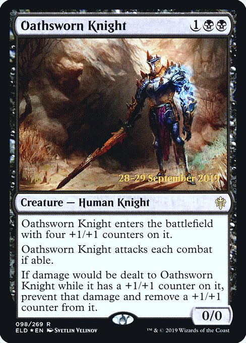 Oathsworn Knight (98s) [Throne of Eldraine Promos]
