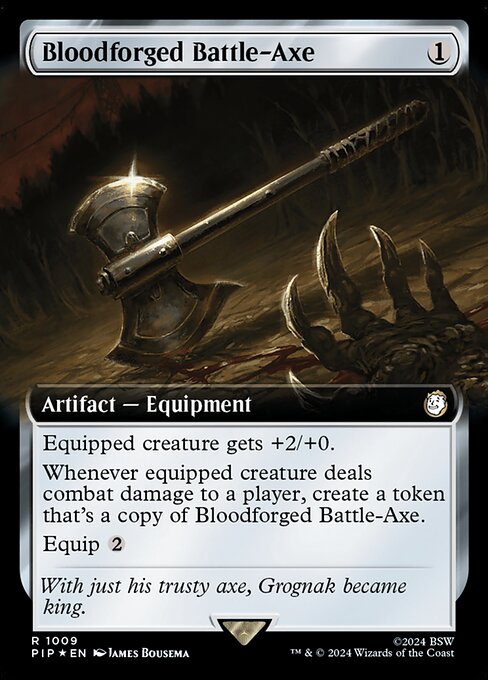 Bloodforged Battle-Axe (1009) [Fallout] [Extended Art]