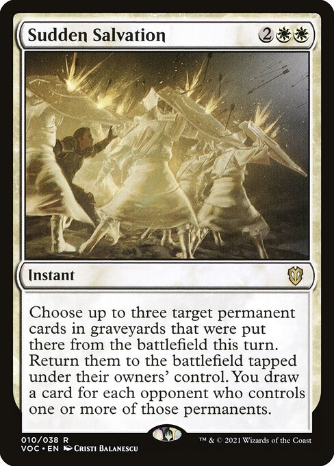 Sudden Salvation (10) [Crimson Vow Commander]