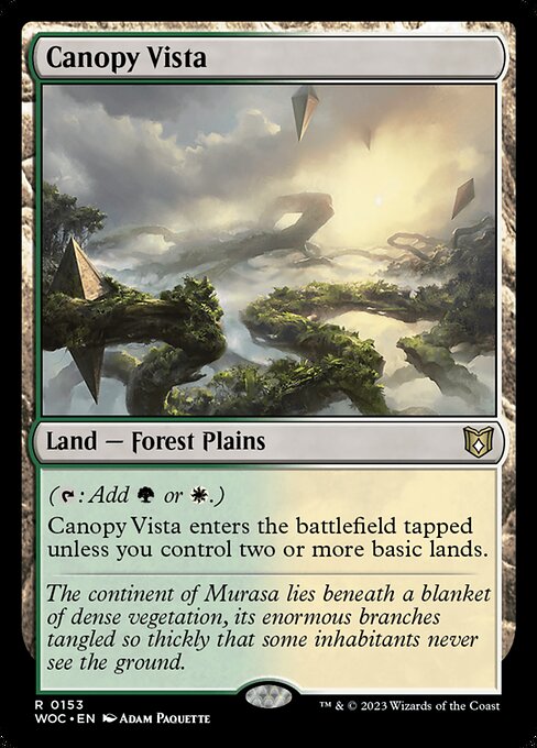 Canopy Vista (153) [Wilds of Eldraine Commander]