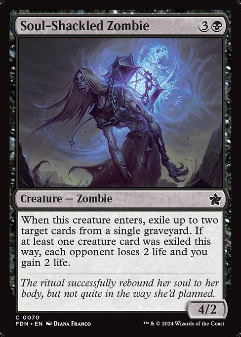 Soul-Shackled Zombie (70) [Foundations]