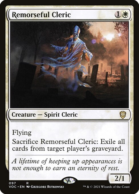 Remorseful Cleric (97) [Crimson Vow Commander]