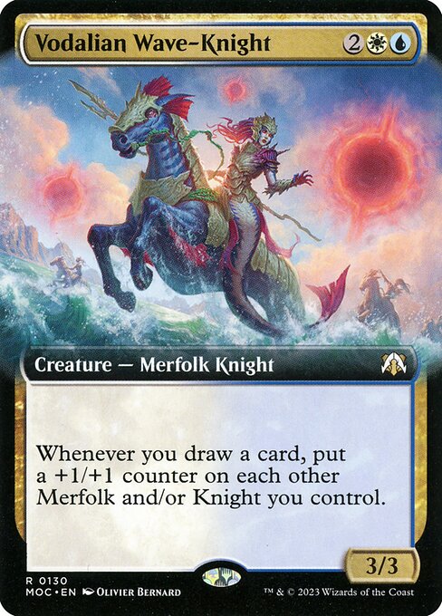 Vodalian Wave-Knight (130) [March of the Machine Commander] [Extended Art]