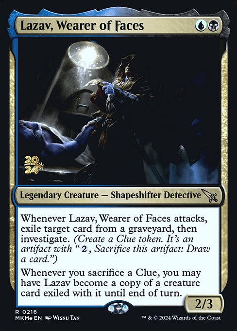 Lazav, Wearer of Faces (216s) [Murders at Karlov Manor Promos]