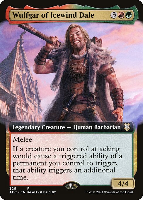 Wulfgar of Icewind Dale (329) [Forgotten Realms Commander] [Extended Art]