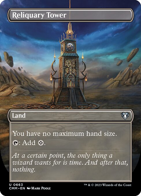 Reliquary Tower (663) [Commander Masters] [Borderless]