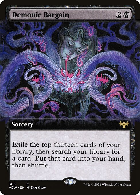 Demonic Bargain (368) [Innistrad: Crimson Vow] [Extended Art]