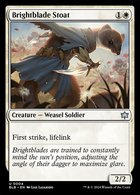 Brightblade Stoat (4) [Bloomburrow]