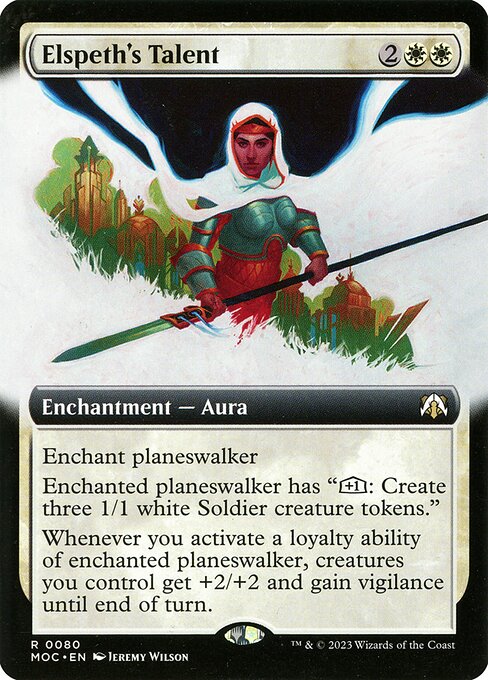 Elspeth's Talent (80) [March of the Machine Commander] [Extended Art]