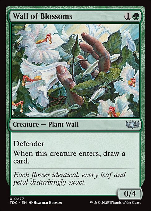 Wall of Blossoms (277) [Tarkir: Dragonstorm Commander]