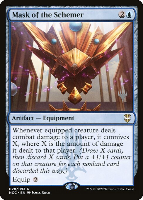 Mask of the Schemer (28p) [New Capenna Commander Promos]