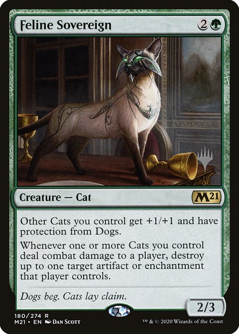 Feline Sovereign (180p) [Core Set 2021 Promos]