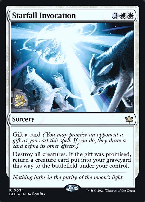 Starfall Invocation (34s) [Bloomburrow Promos]