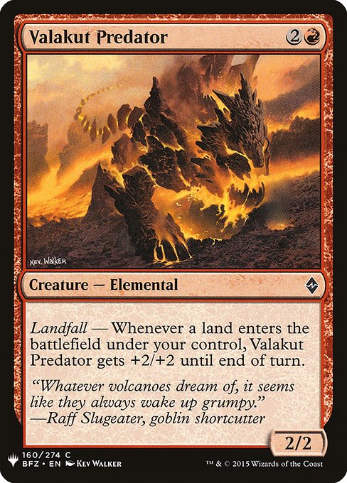 Valakut Predator (BFZ-160) [The List]