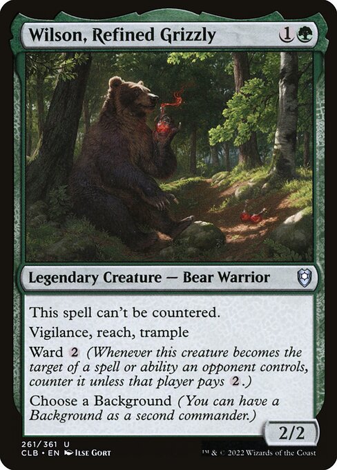 Wilson, Refined Grizzly (261) [Commander Legends: Battle for Baldur's Gate]