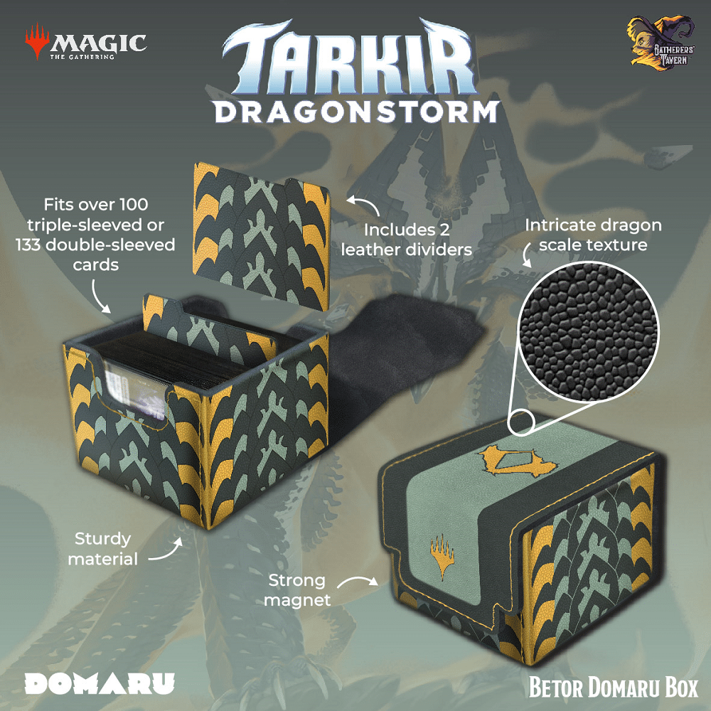 Gatherers Tavern Tarkir Dragonstorm Domaru Box - Betor - A Muse N Games