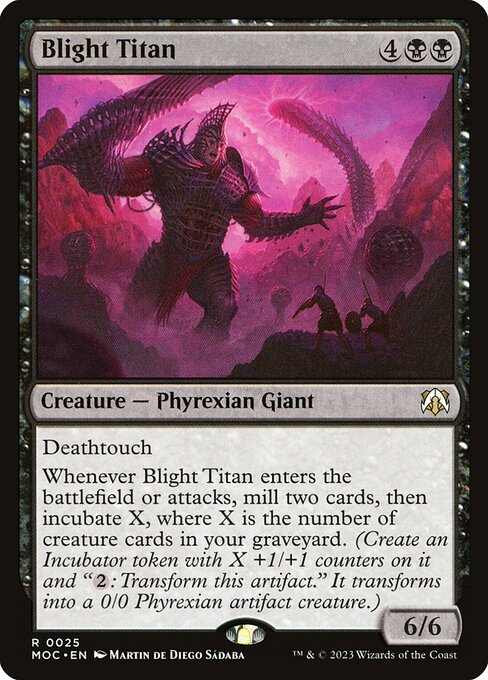 Blight Titan (25) [March of the Machine Commander]