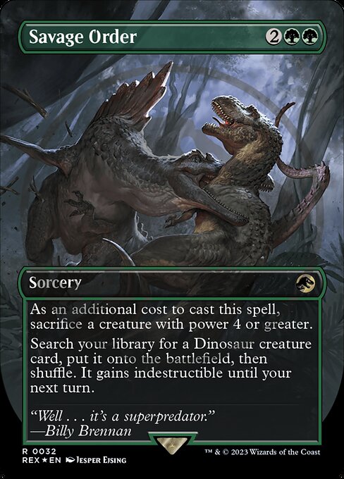 Savage Order (32) [Jurassic World Collection] [Borderless]