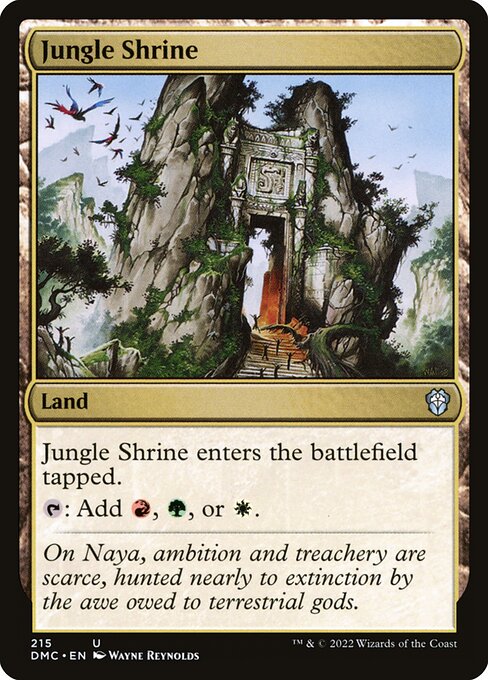 Jungle Shrine (215) [Dominaria United Commander]