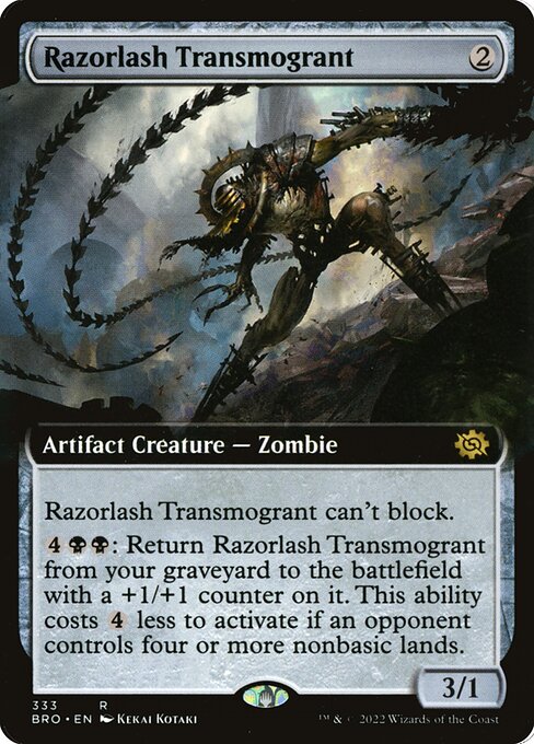 Razorlash Transmogrant (333) [The Brothers' War] [Extended Art]