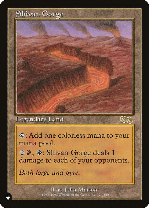 Shivan Gorge (USG-326) [The List]