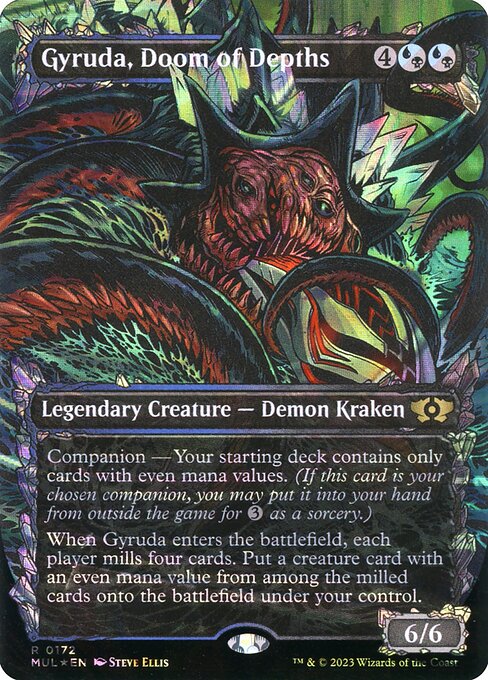 Gyruda, Doom of Depths (172) [Multiverse Legends] [Showcase, Borderless]