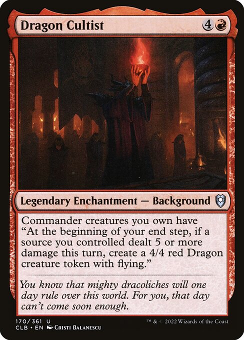 Dragon Cultist (170) [Commander Legends: Battle for Baldur's Gate]