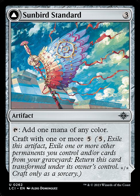 Sunbird Standard // Sunbird Effigy (262) [The Lost Caverns of Ixalan]