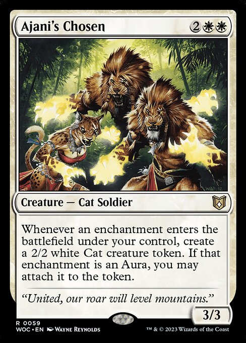 Ajani's Chosen (59) [Wilds of Eldraine Commander]