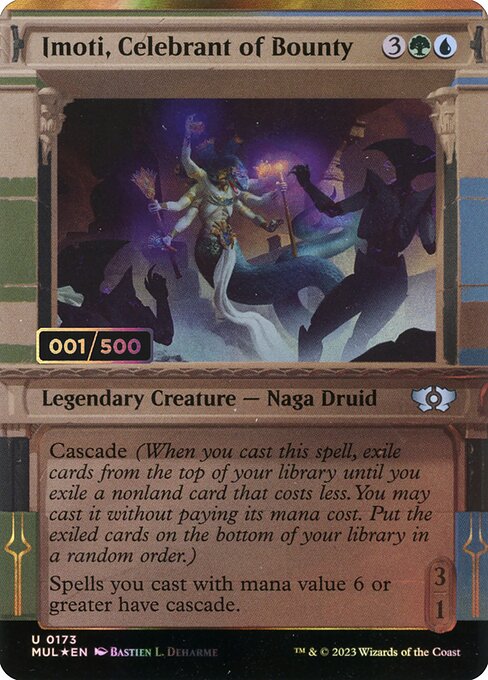 Imoti, Celebrant of Bounty (173z) [Multiverse Legends] [Showcase, Borderless]