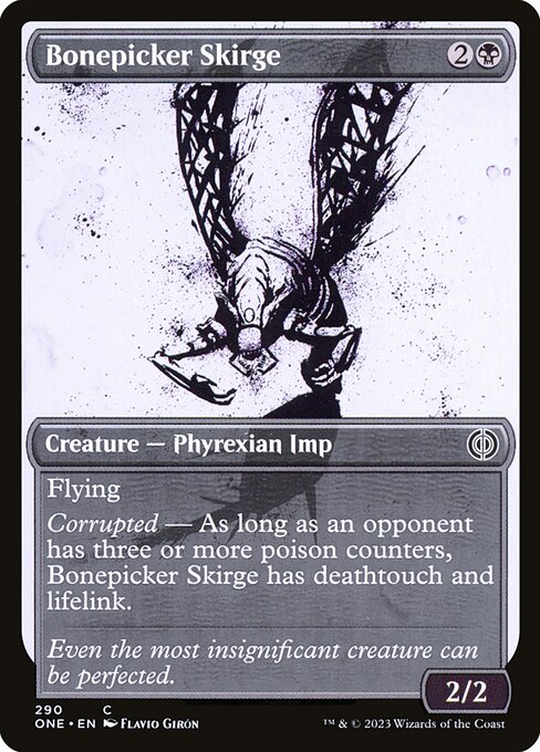 Bonepicker Skirge (290) [Phyrexia: All Will Be One] [Showcase]
