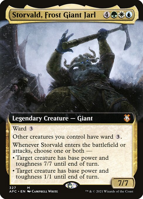 Storvald, Frost Giant Jarl (327) [Forgotten Realms Commander] [Extended Art]