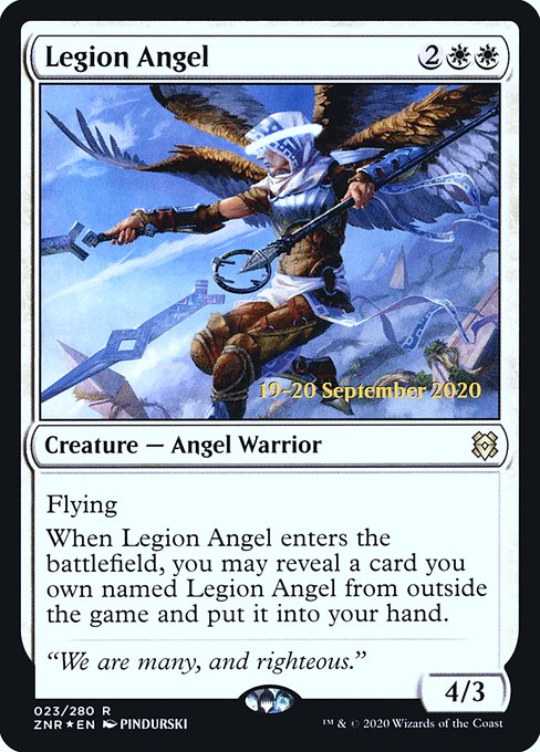 Legion Angel (23s) [Zendikar Rising Promos]