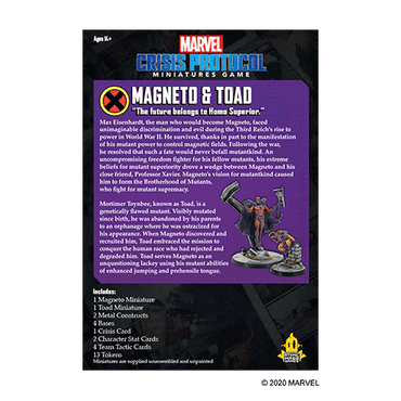 MARVEL CRISIS PROTOCOL MAGNETO AND TOAD image 1