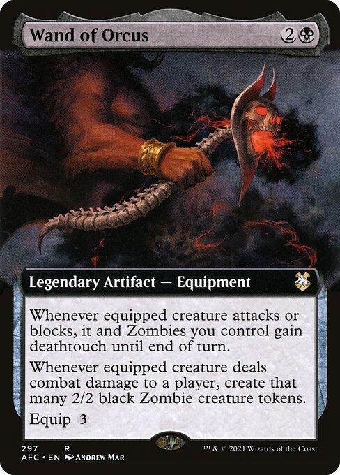 Wand of Orcus (297) [Forgotten Realms Commander] [Extended Art]