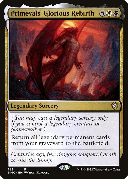 Primevals' Glorious Rebirth (165) [Dominaria United Commander]