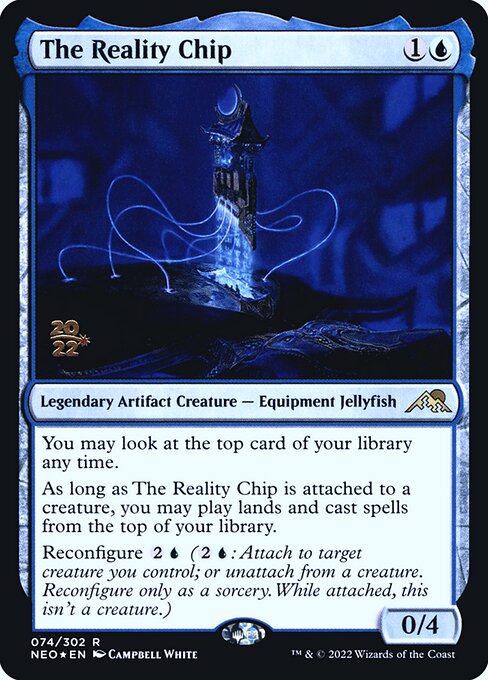 The Reality Chip (74s) [Kamigawa: Neon Dynasty Promos]