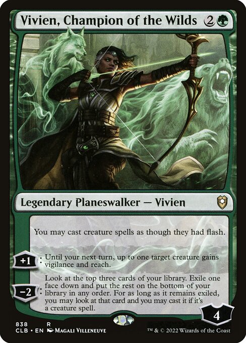 Vivien, Champion of the Wilds (838) [Commander Legends: Battle for Baldur's Gate]
