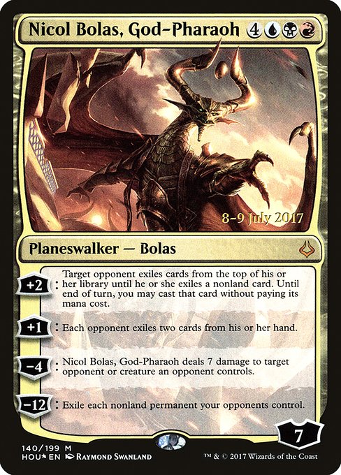 Nicol Bolas, God-Pharaoh (140s) [Hour of Devastation Promos]