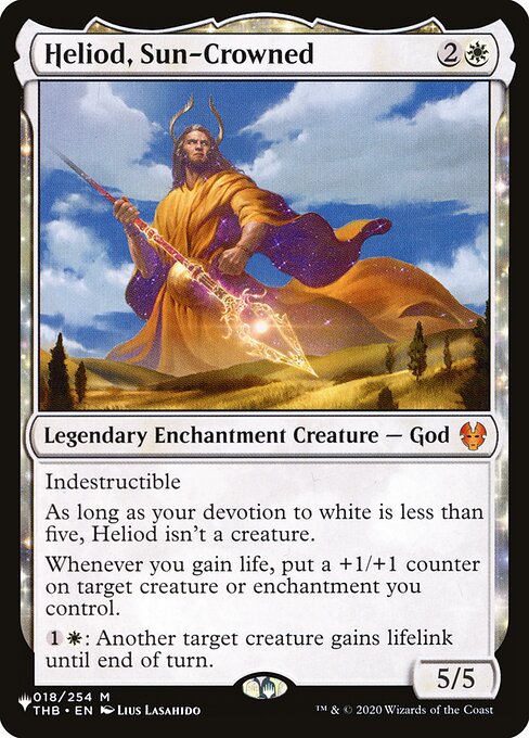 Heliod, Sun-Crowned (THB-18) [The List]