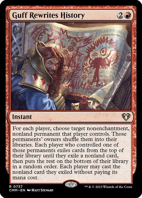 Guff Rewrites History (737) [Commander Masters]