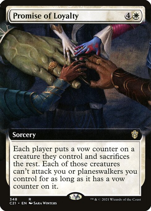 Promise of Loyalty (348) [Commander 2021] [Extended Art]