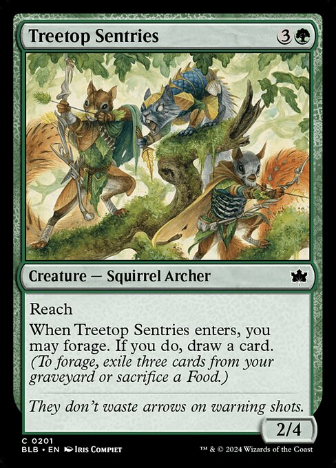 Treetop Sentries (201) [Bloomburrow]