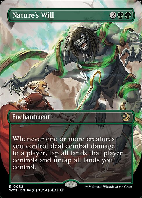 Nature's Will (82) [Wilds of Eldraine: Enchanting Tales] [Borderless]