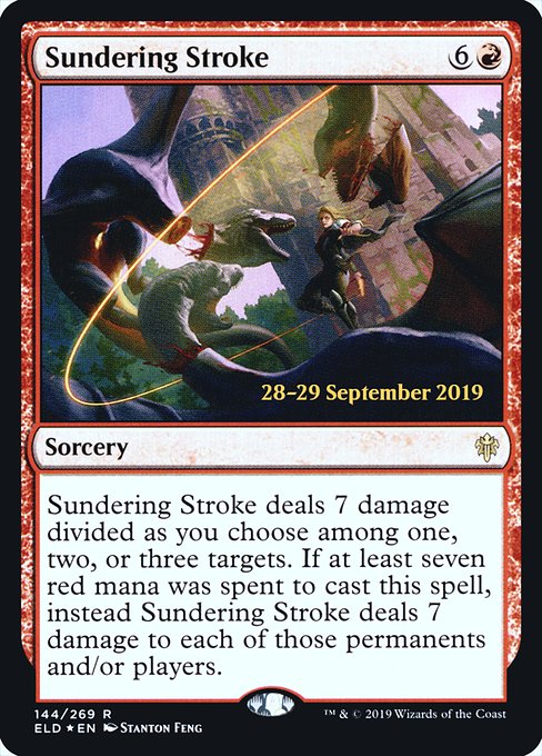 Sundering Stroke (144s) [Throne of Eldraine Promos]