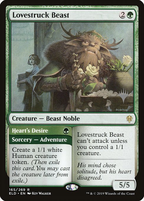 Lovestruck Beast // Heart's Desire (165p) [Throne of Eldraine Promos]