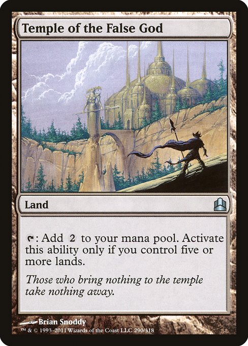 Temple of the False God (290) [Commander 2011]