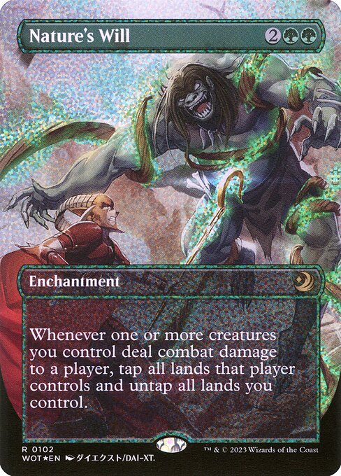 Nature's Will (102) [Wilds of Eldraine: Enchanting Tales] [Borderless]