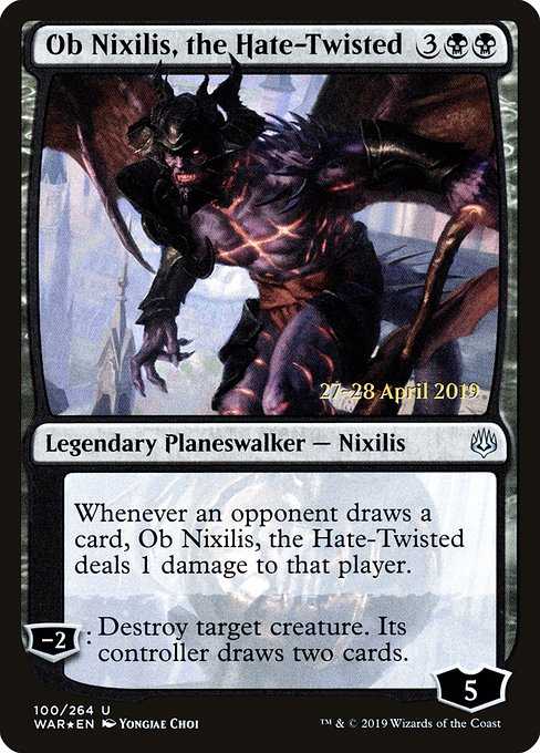Ob Nixilis, the Hate-Twisted (100s) [War of the Spark Promos]