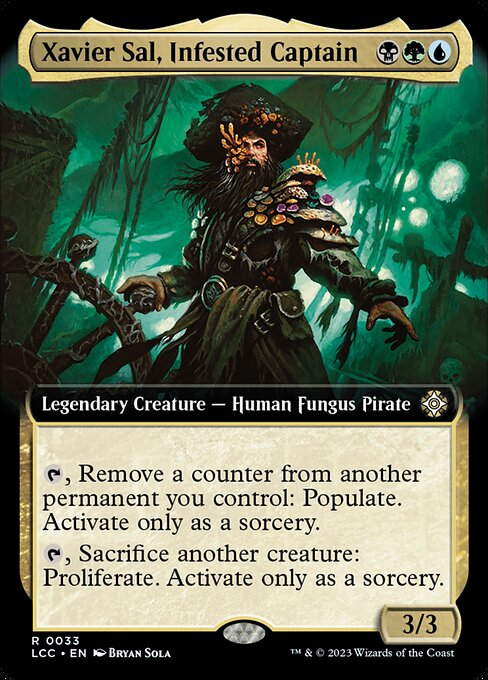 Xavier Sal, Infested Captain (33) [The Lost Caverns of Ixalan Commander] [Extended Art]